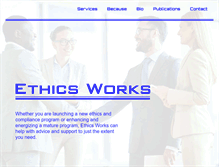 Tablet Screenshot of ethicsworks.com